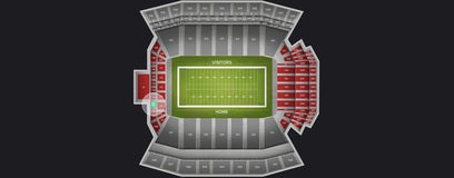Seat view from Mid Level End Zone
