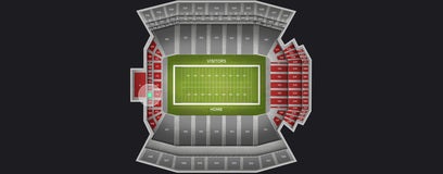 Seat view from Mid Level End Zone