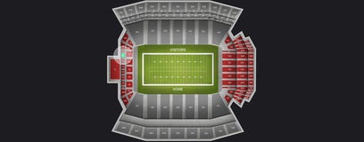 Seat view from Mid Level End Zone