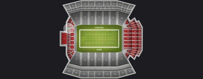 Seat view from Mid Level End Zone