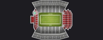 Seat view from Mid Level End Zone