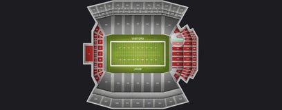 Seat view from Lower Level End Zone