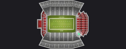 Seat view from Lower Level End Zone