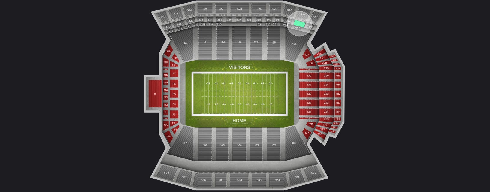 Seat view from Indoor Club