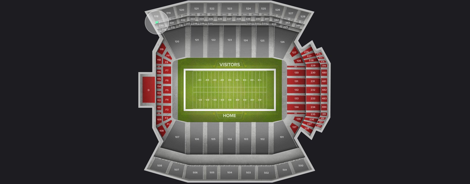 Seat view from Suite
