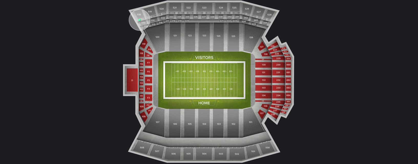 Seat view from Suite