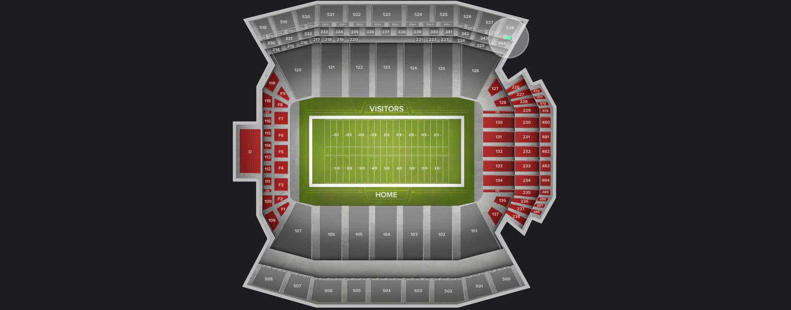 Seat view from Suite