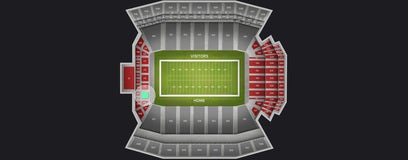 Seat view from Touchdown Club