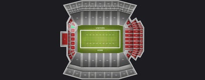 Seat view from Lower Level End Zone