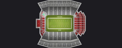 Seat view from Lower Level End Zone