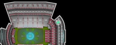 Seat view from Indoor Club