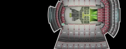 Seat view from Touchdown Club