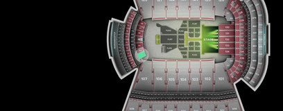 Seat view from Touchdown Club