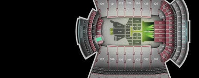 Seat view from Touchdown Club