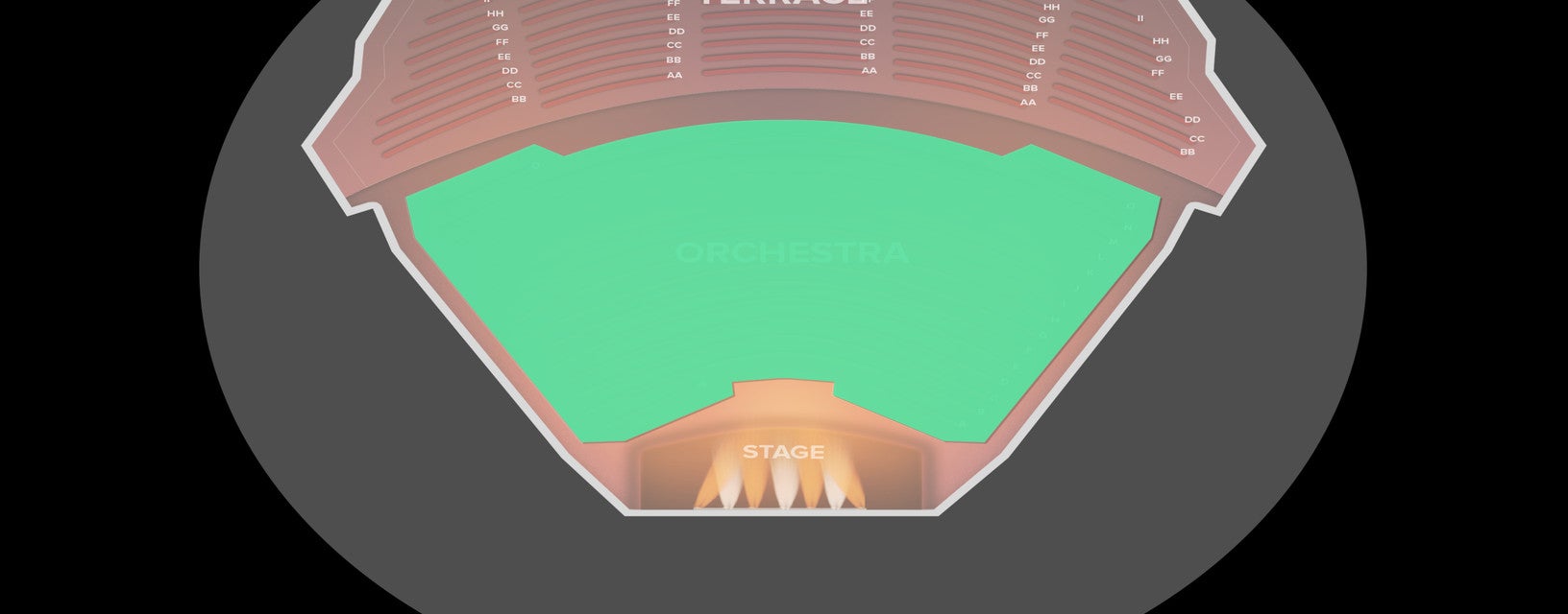 Seat view from Orchestra