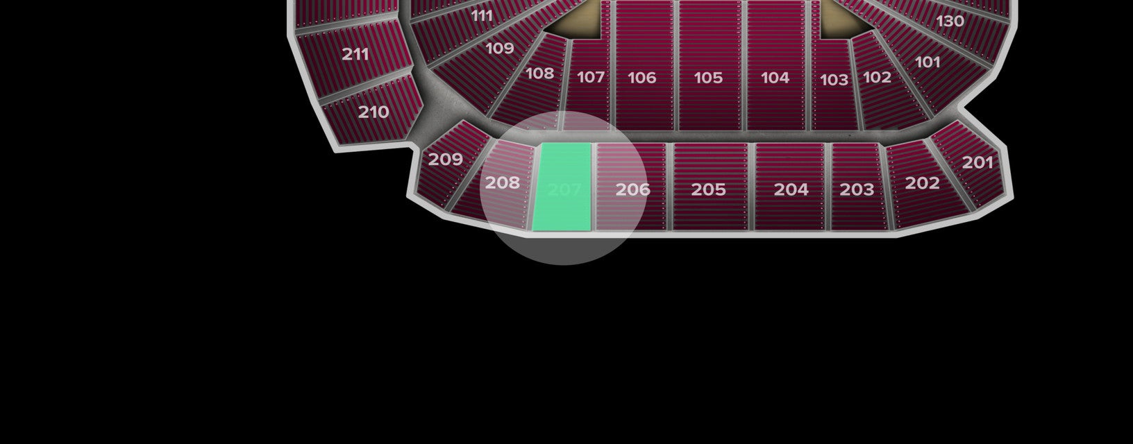 Seat view from Upper Corner