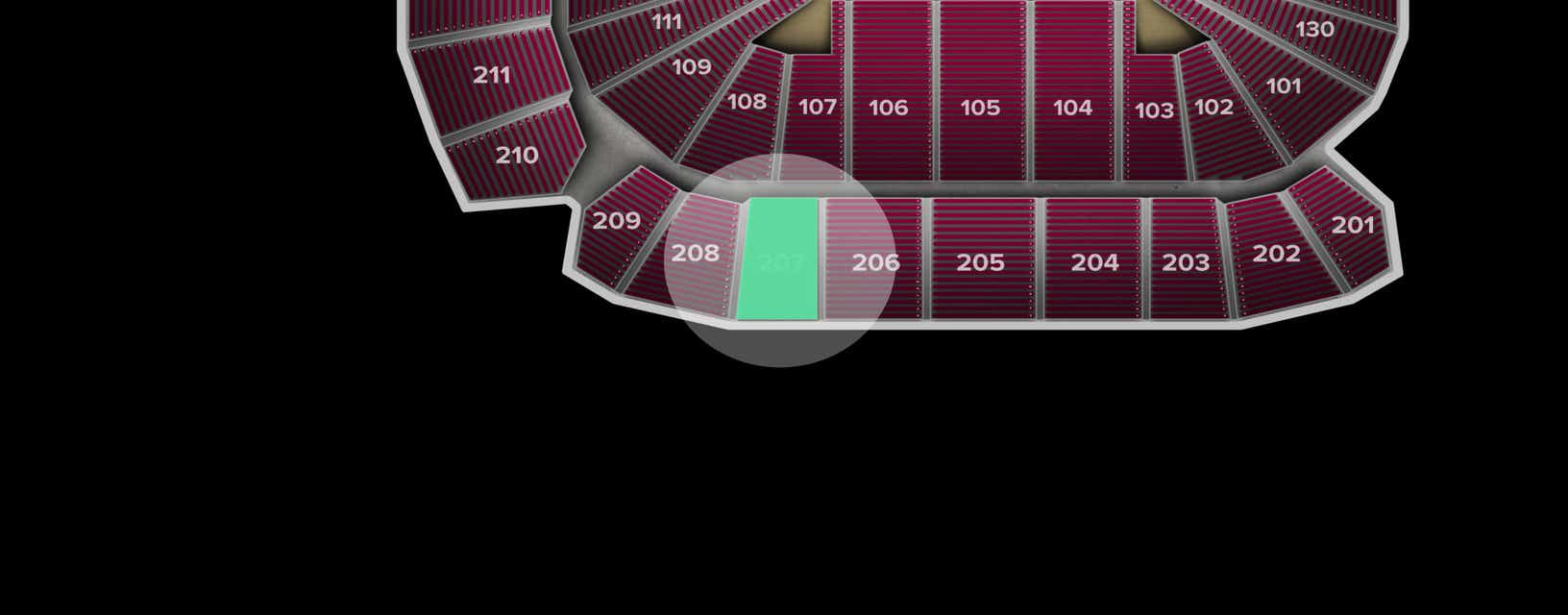 Seat view from Upper Corner
