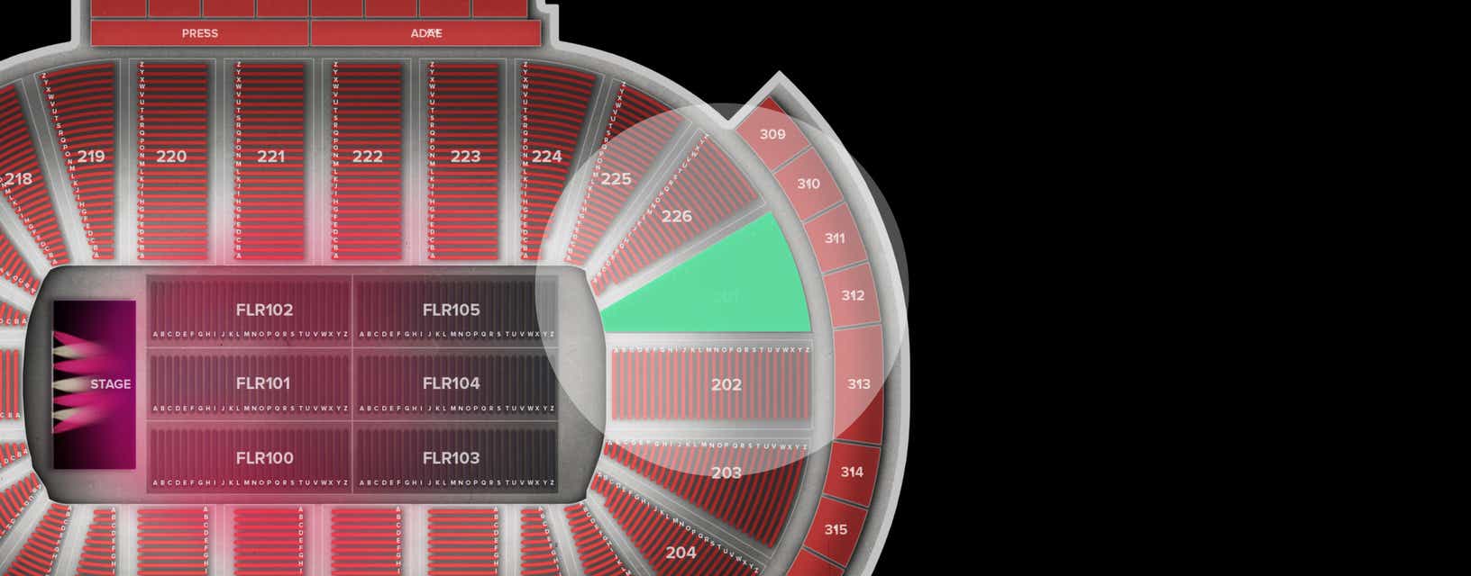 Seat view from Lower