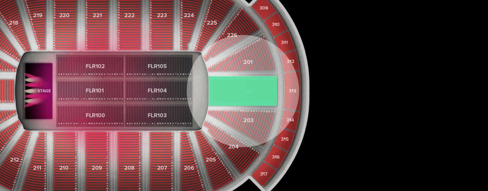 Seat view from Lower