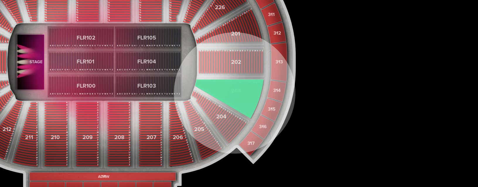 Seat view from Lower