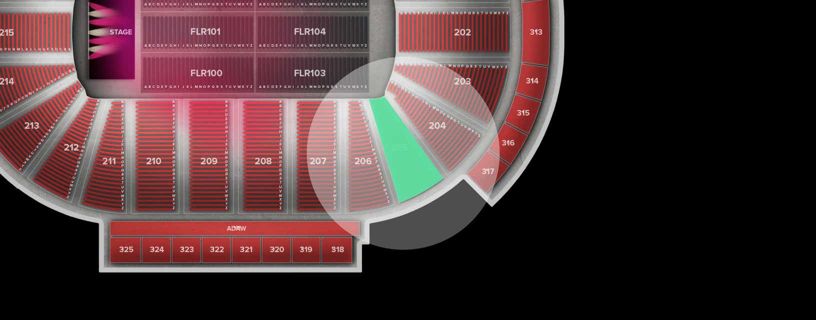 Seat view from Lower