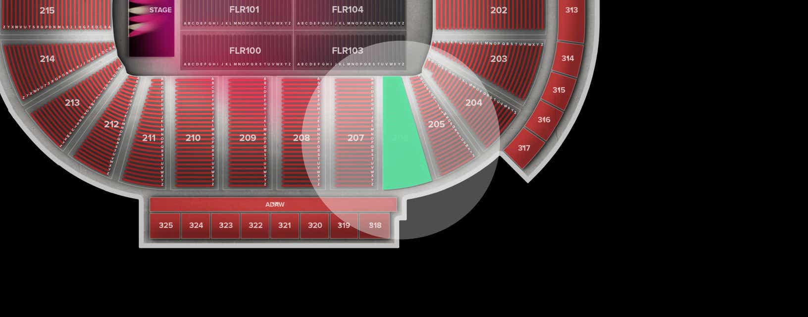 Seat view from Lower