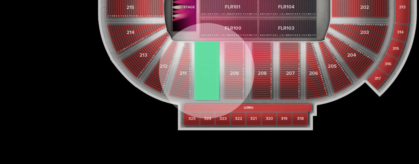 Seat view from Lower