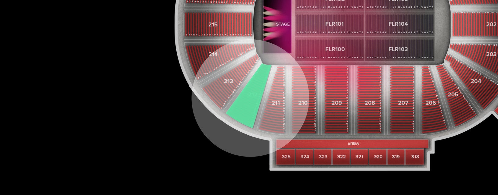 Seat view from Lower