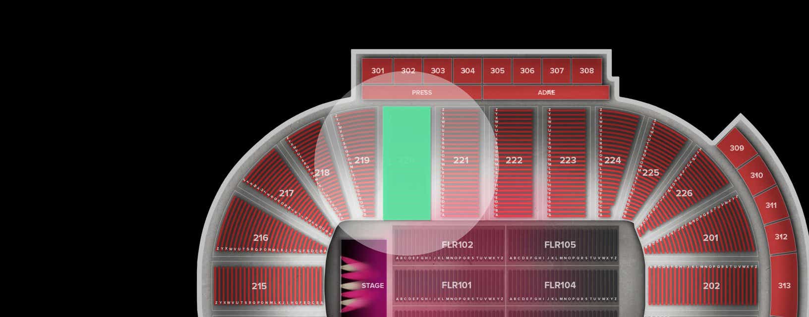 Seat view from Lower