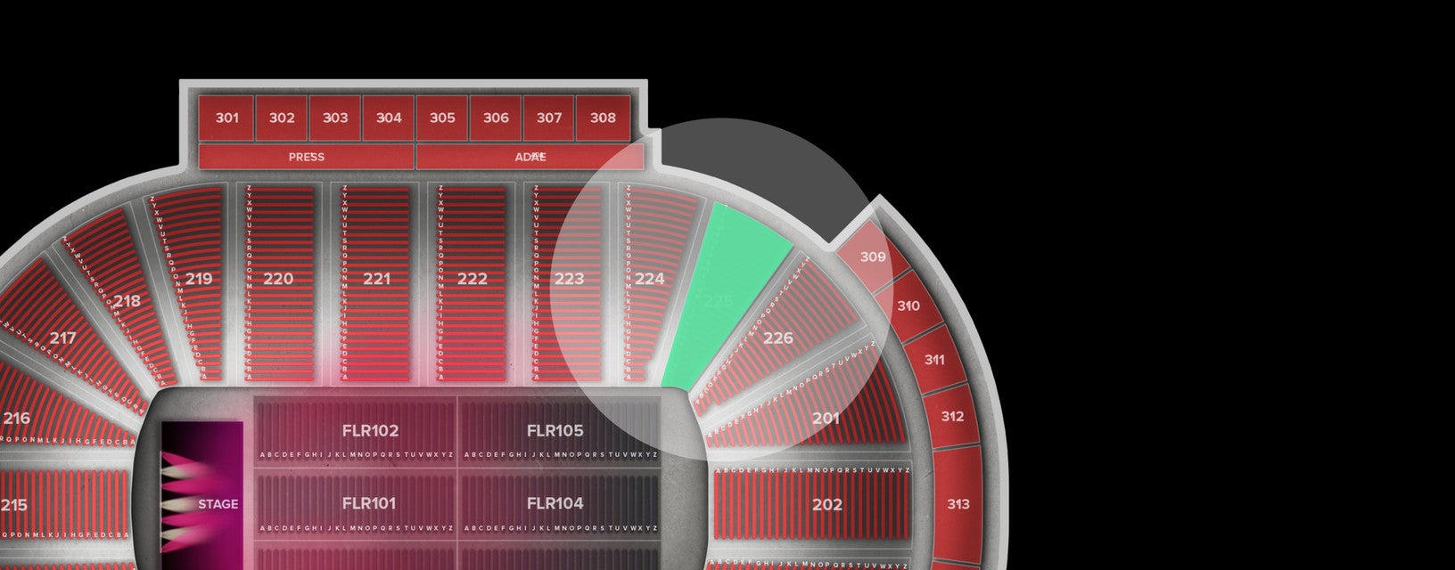 Seat view from Lower