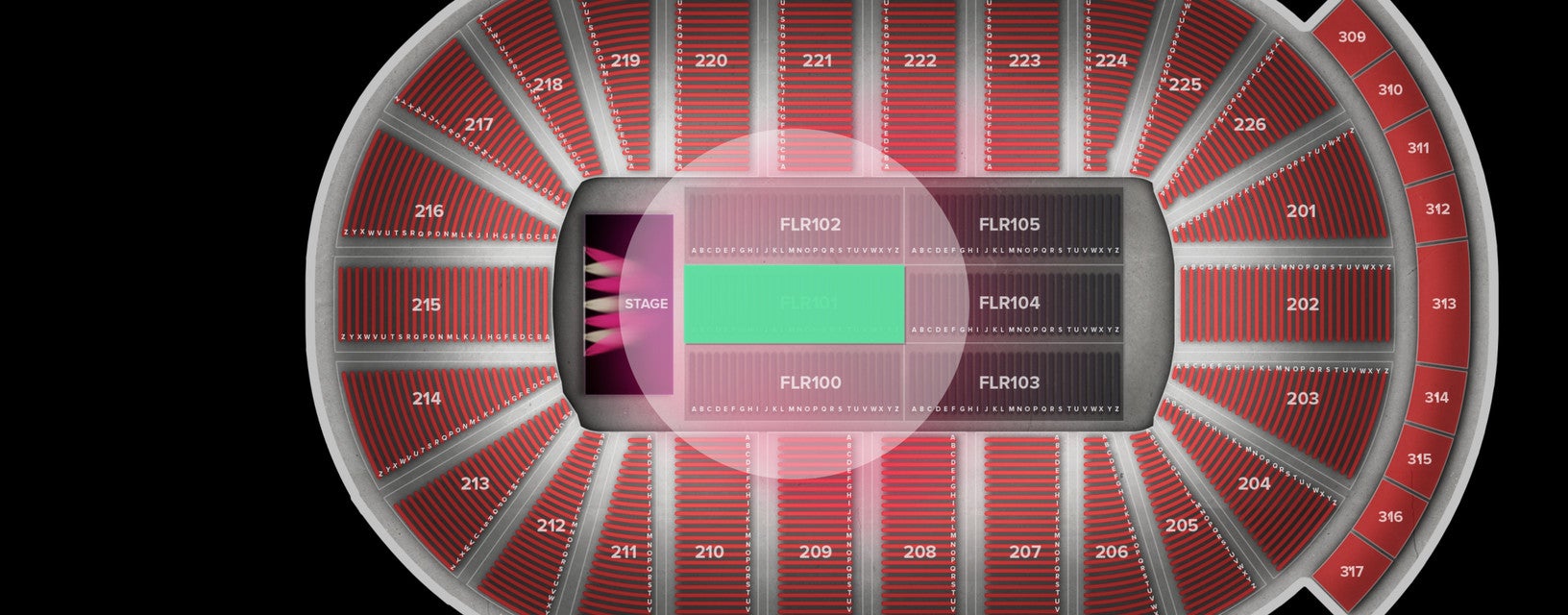 Seat view from Floor
