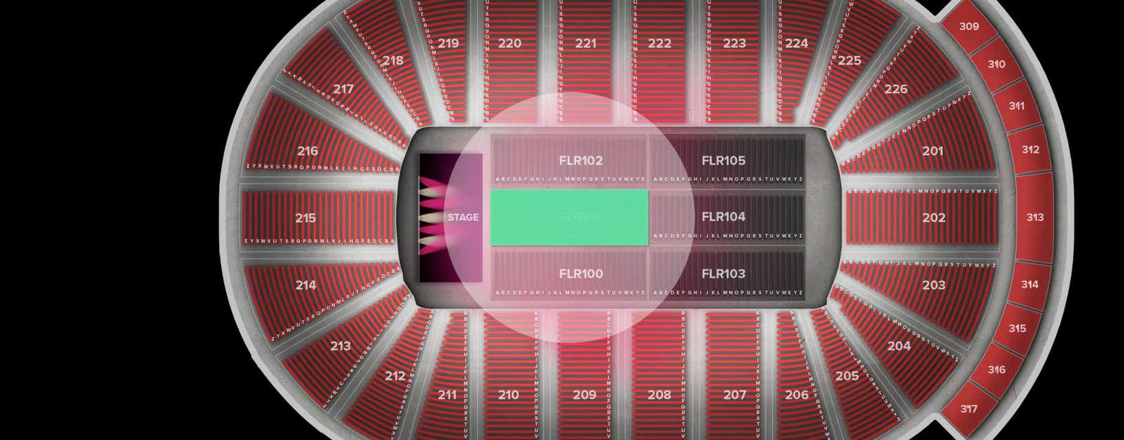 Seat view from Floor