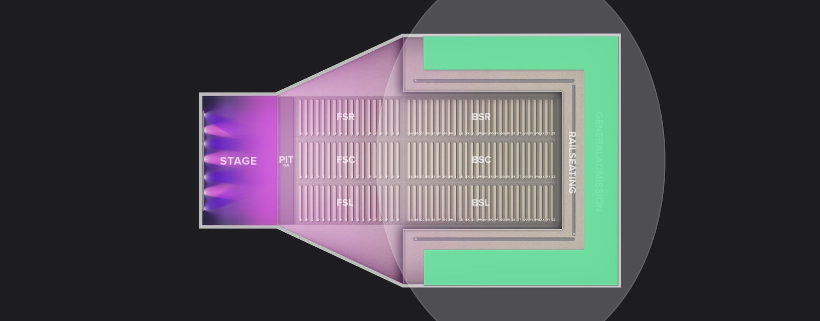 Seat view from General Admission