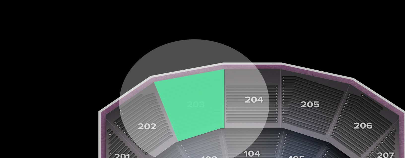 Seat view from Mezzanine