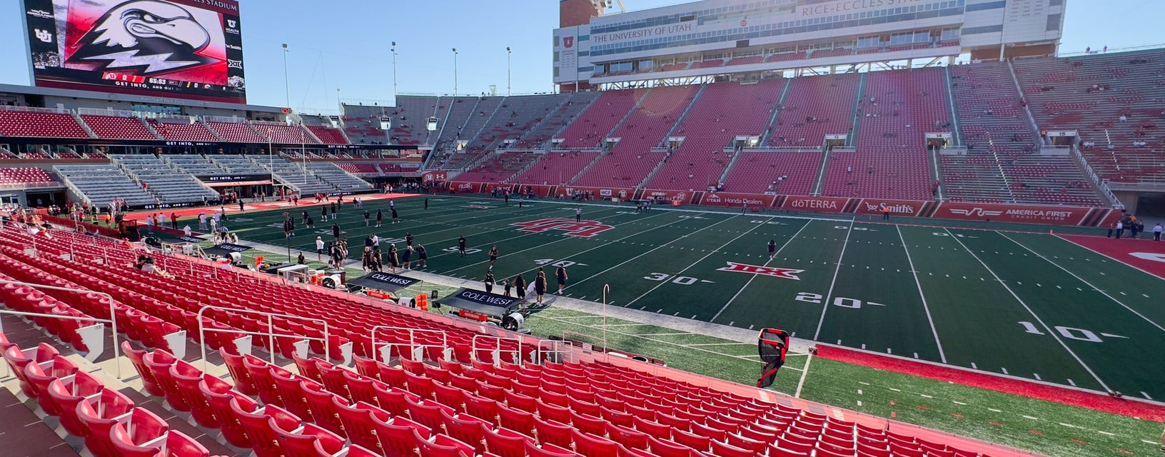 Seat view from Sideline