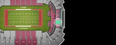Seat view from End Zone