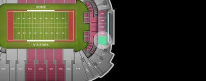 Seat view from End Zone