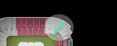 Seat view from Student Corner
