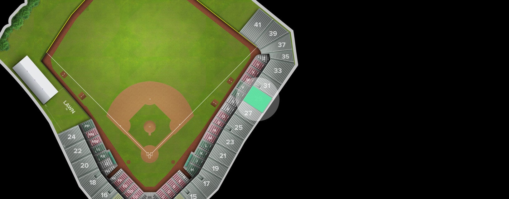 Seat view from Upper