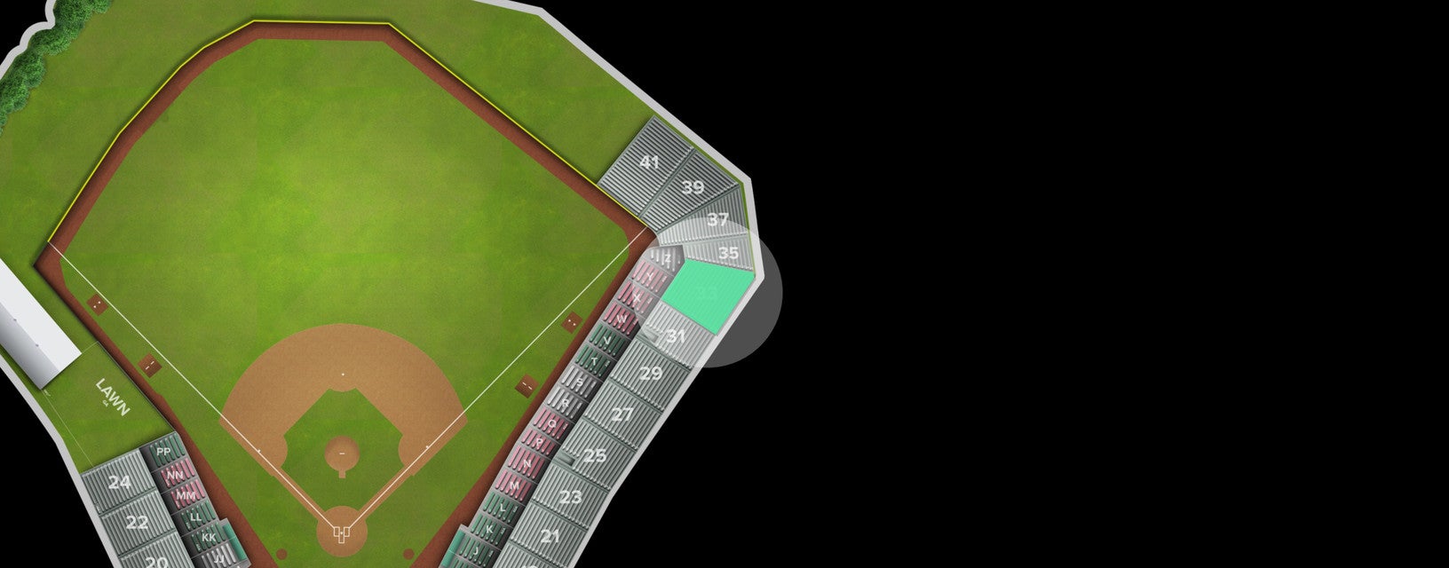 Seat view from Upper