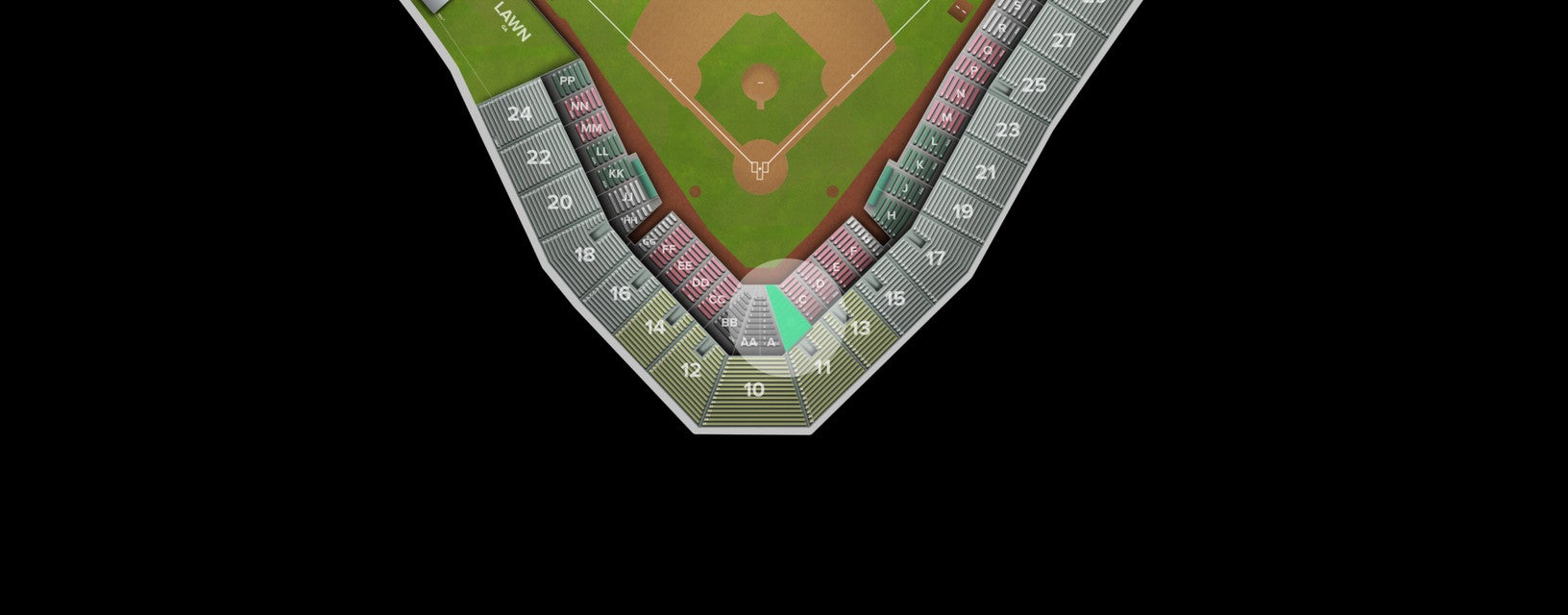 Seat view from Lower