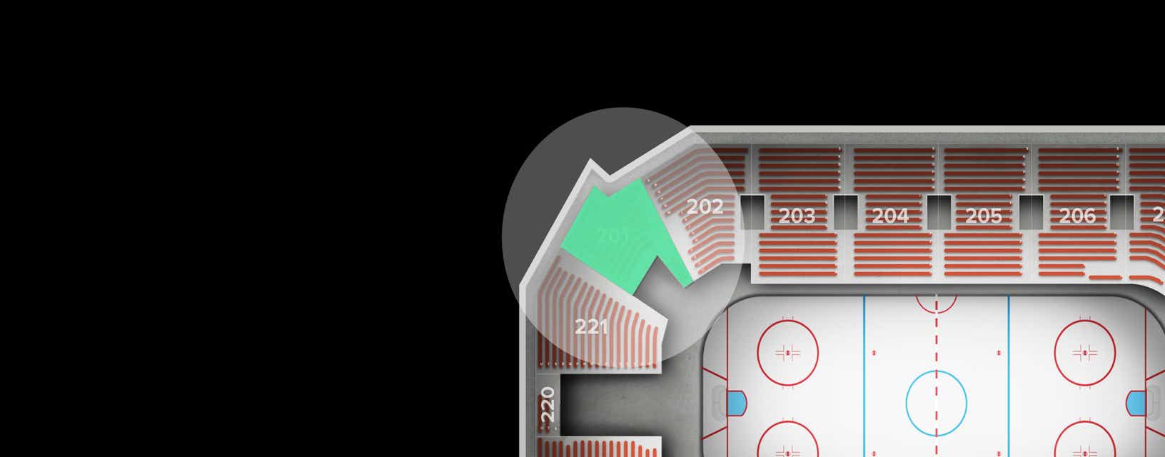 Seat view from Upper