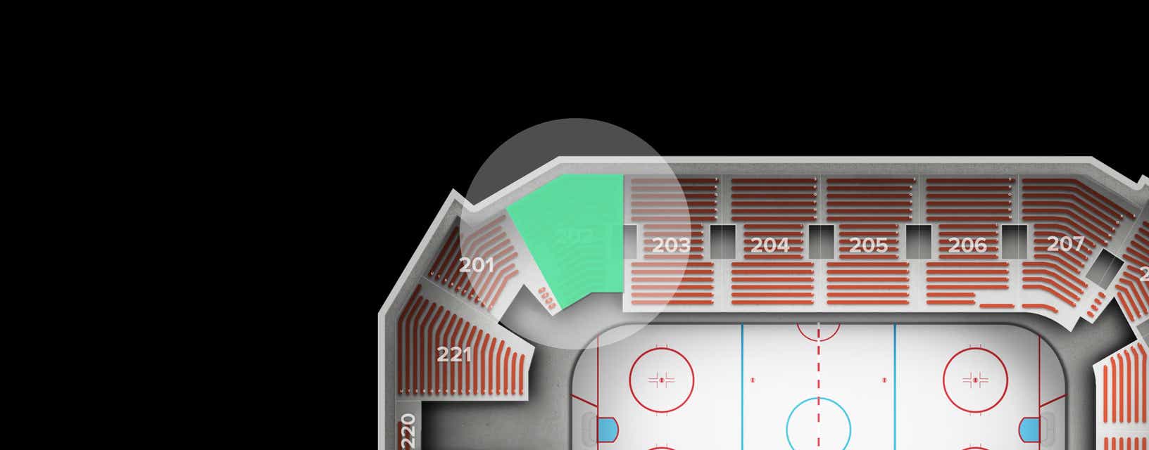 Seat view from Upper