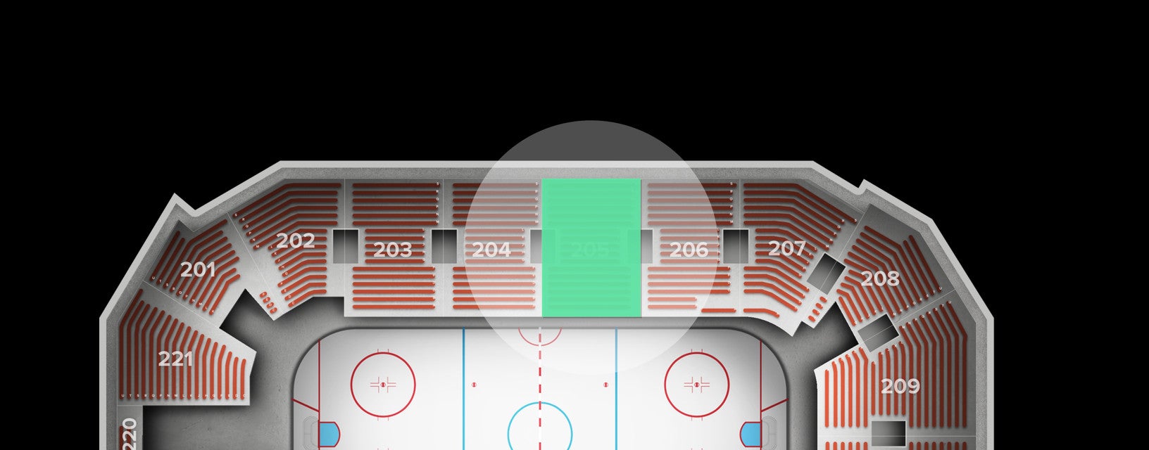 Seat view from Upper