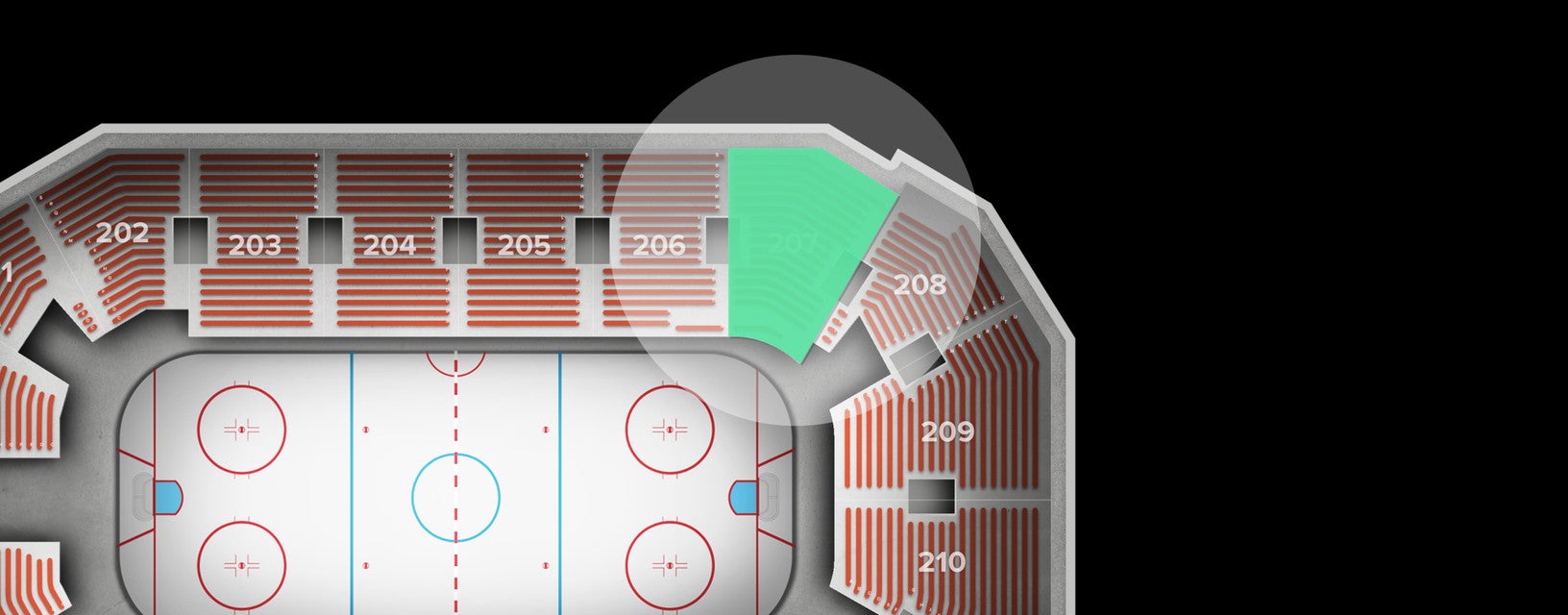 Seat view from Upper