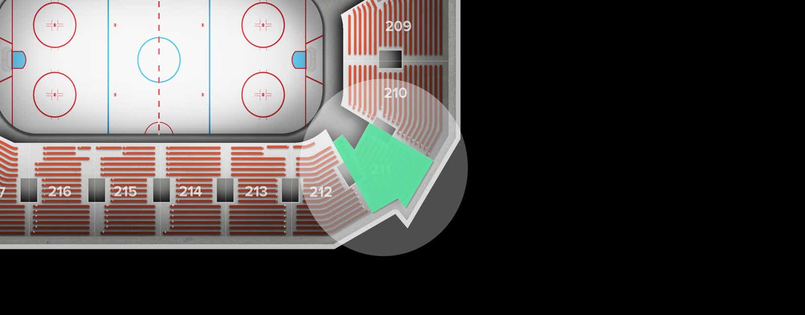 Seat view from Upper
