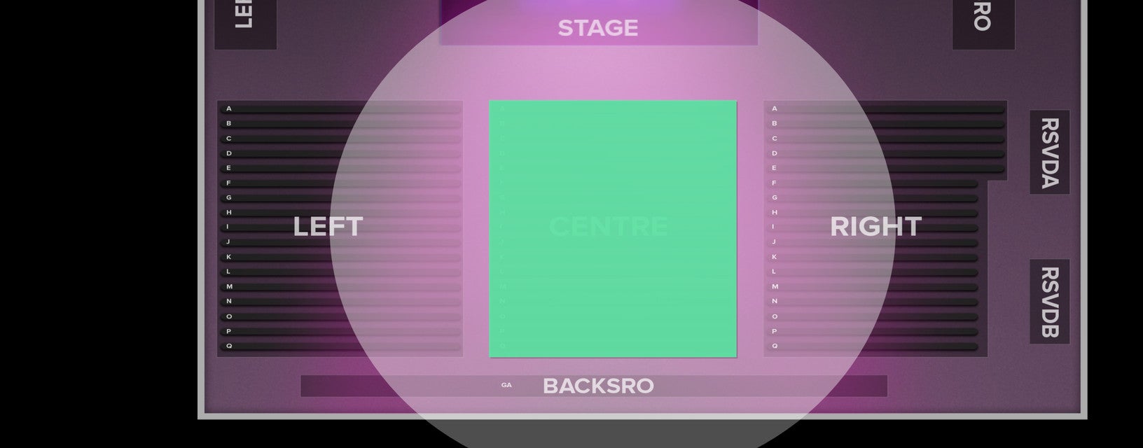 Seat view from Centre