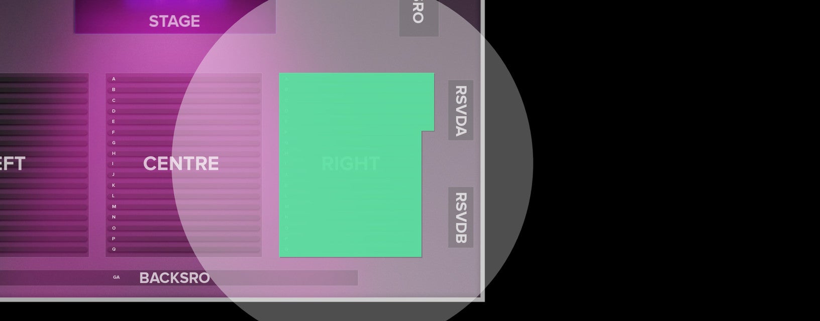 Seat view from Right