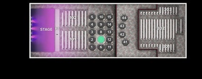 Seat view from Tables