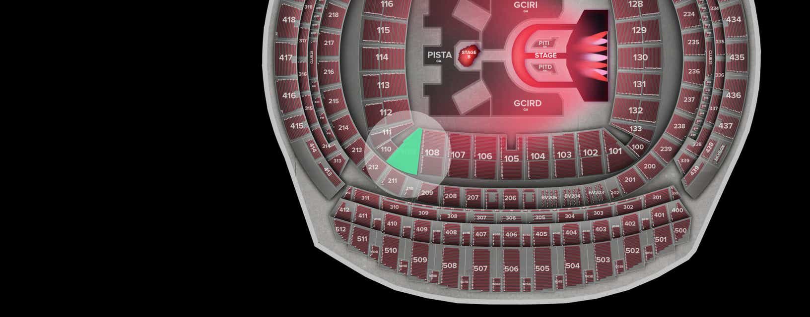 Seat view from Longside Lower
